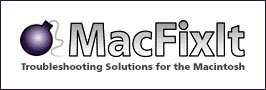 Logo MacFixIt - Troubleshooting Solutions for the Macintosh