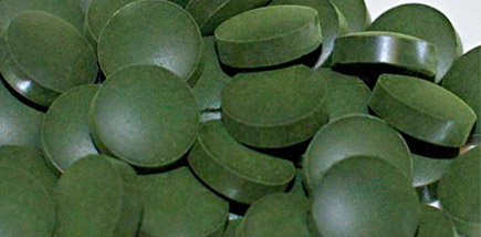 Chlorella-Presslinge